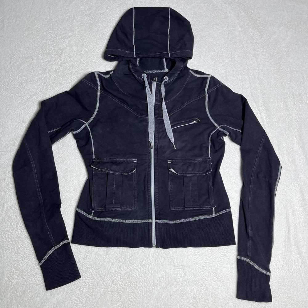 Lululemon Jacket Women's Size XS  Navy Blue Full Zip Athletic Pocket Gym Evening